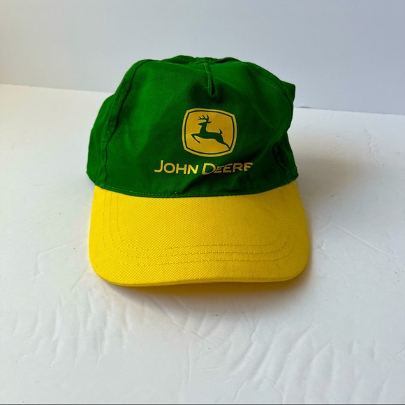 John Deere Green/Yellow Logo Adjustable Hat SnapBack - Picture 2 of 5